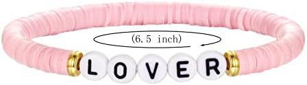 Bohemian Vintage Letter Number Beaded Bracelet Unisex Handmade Layered