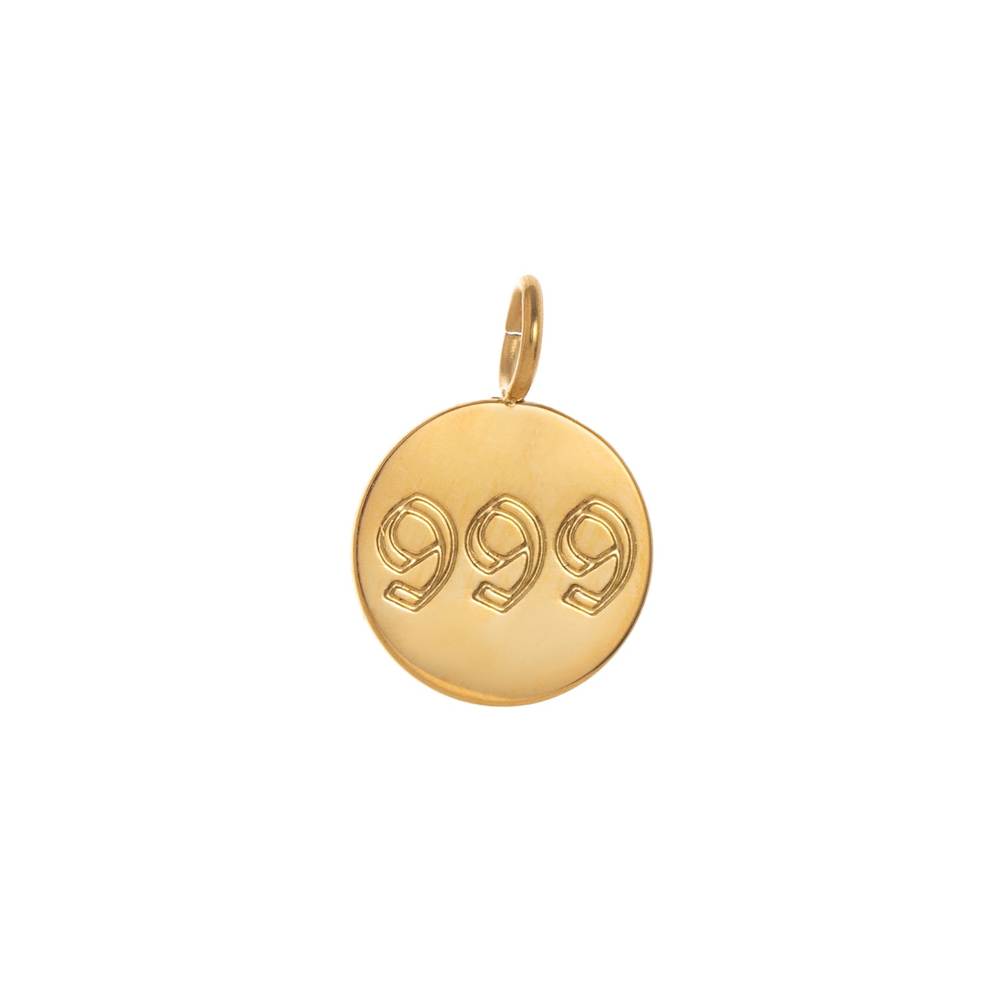 Minimalist 18K Gold Plated Stainless Steel Angel Number Letter Charm Bar with Cable Chain