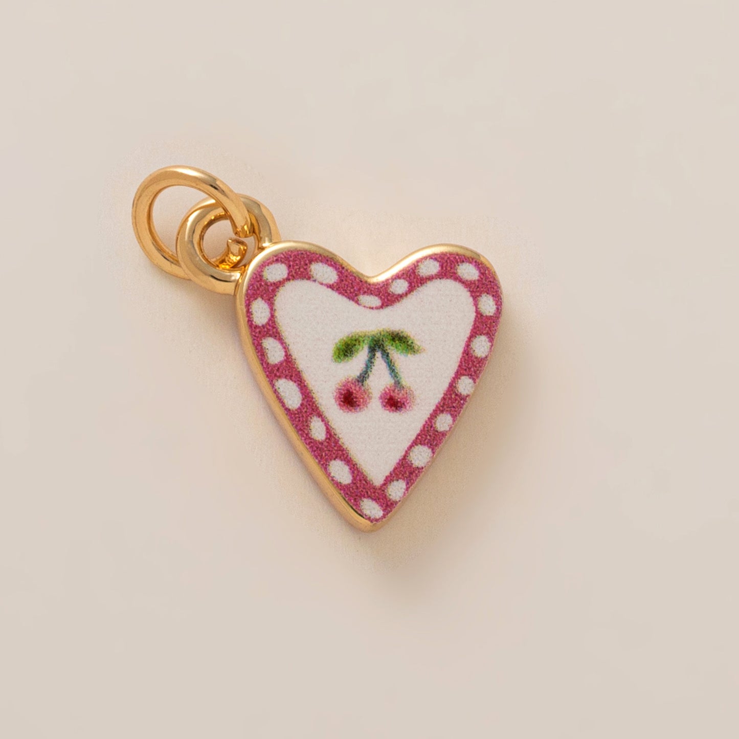 Minimalist Sweet Brass Plated Butterfly Heart Flower Charm Bar