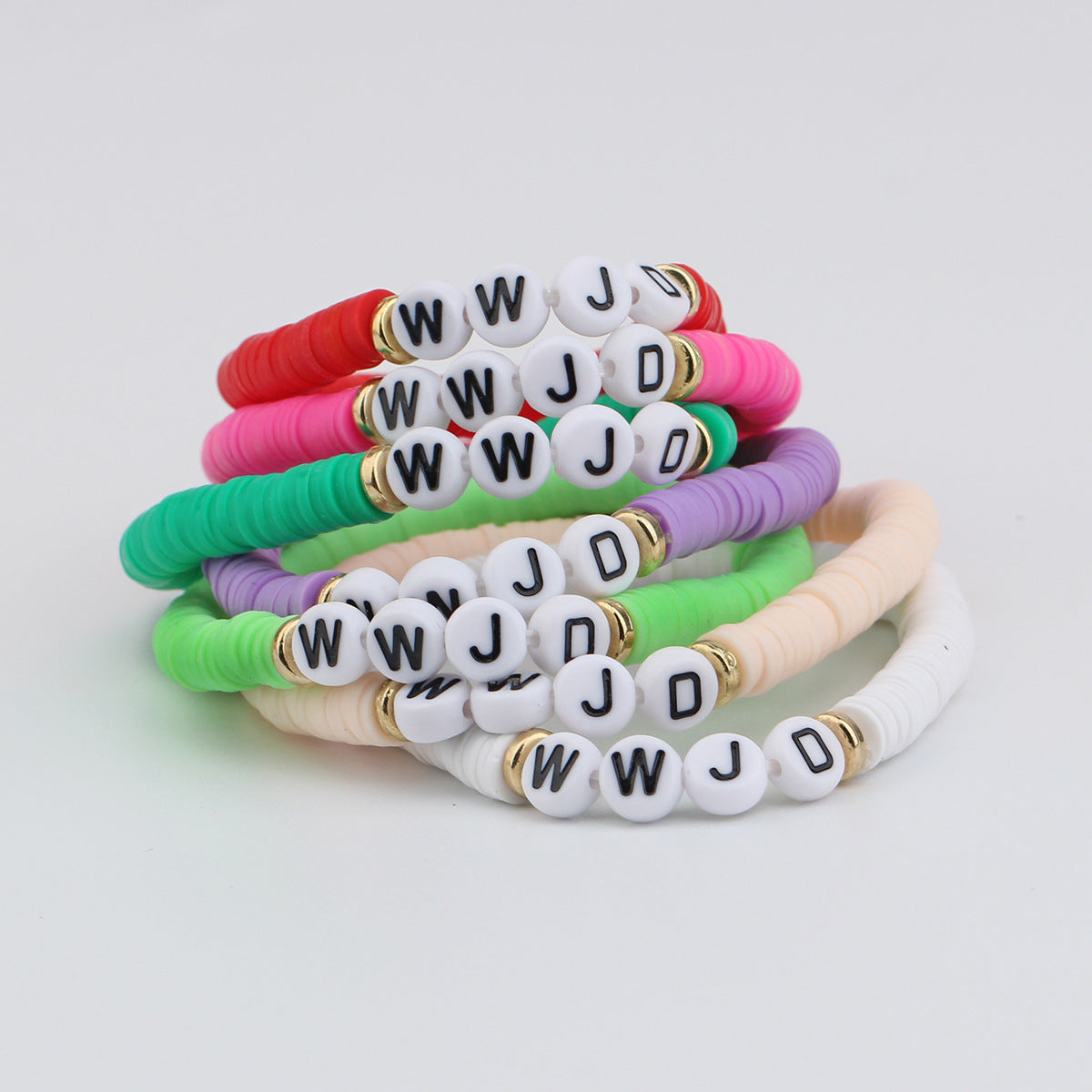 Bohemian Vintage Letter Resin Plated Bracelet Unisex