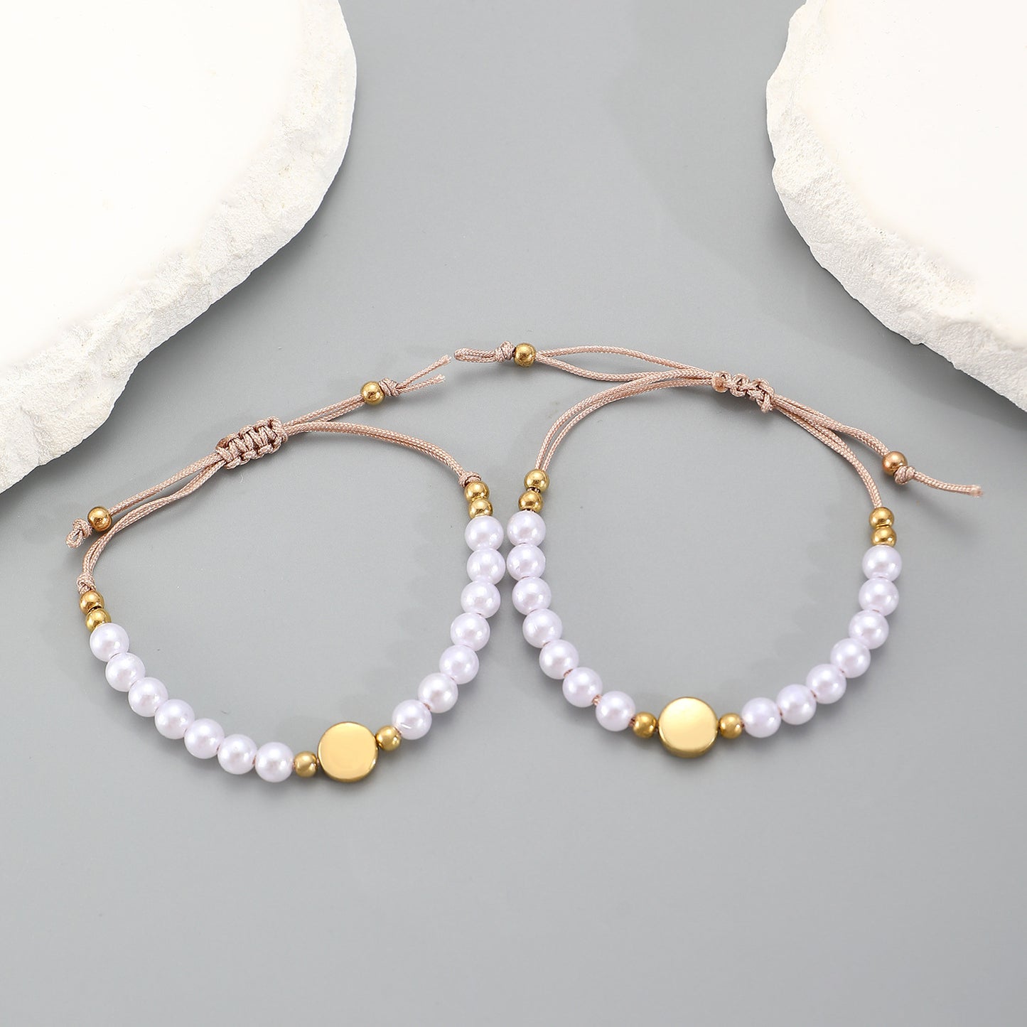 Casual Plated Animal Shape Shell Beaded Bracelet Unisex