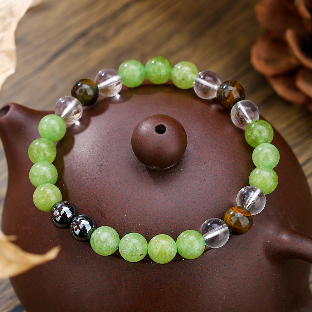 Fashion Casual Business Crystal Beaded Bracelet Unisex Hand Jewelry