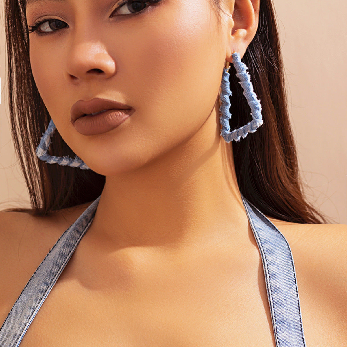 Minimalist Wraparound Circular Hoop Earrings for Women in Metal Alloy with Handcrafted Finish