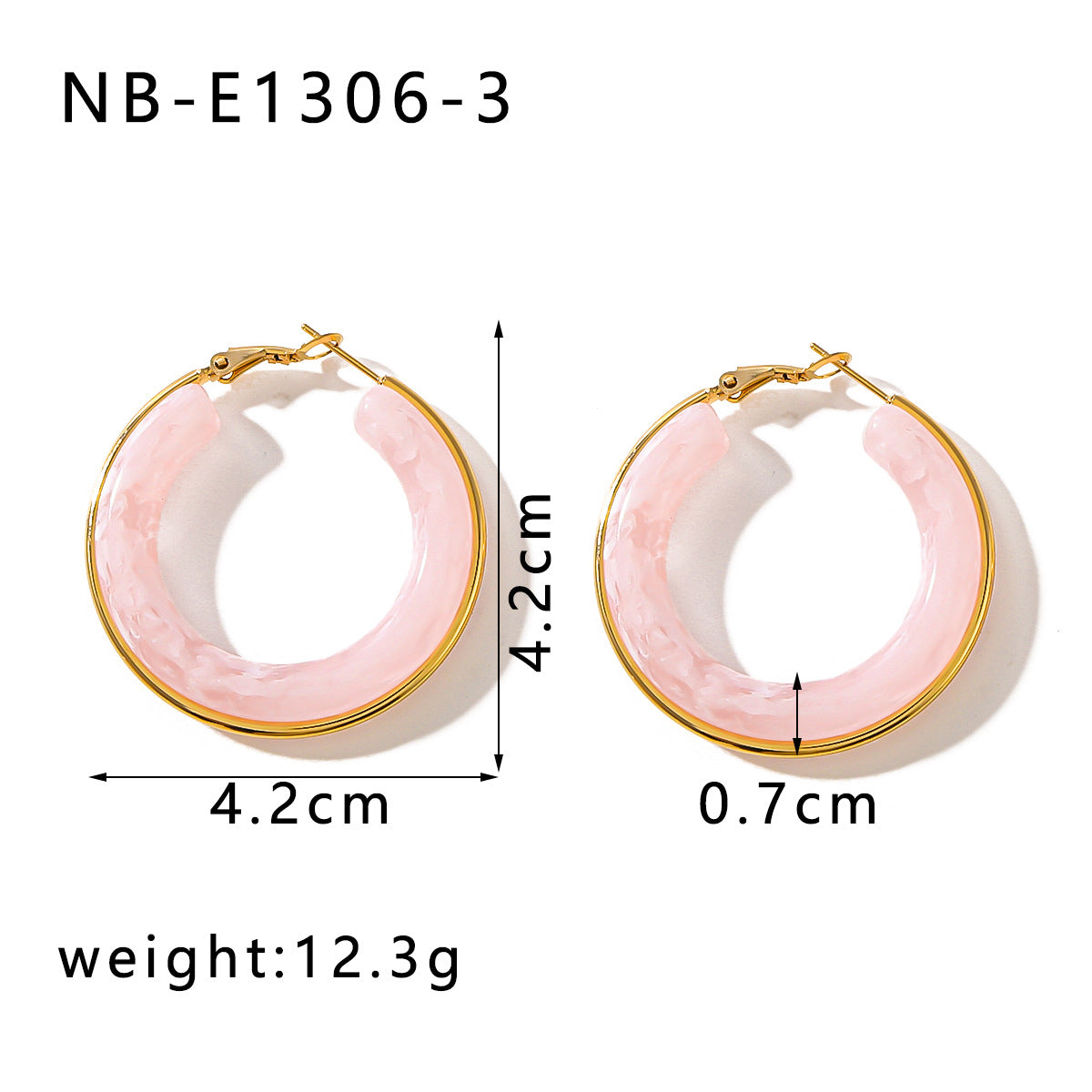Minimalist Geometric Stainless Steel Ear Cuffs with 18K Gold Plating and Hollow Circle Design for Women