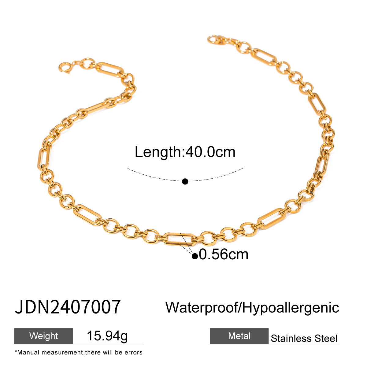 Minimalist Geometric Round Stainless Steel Plated Necklace with Titanium Steel Pendant for Women