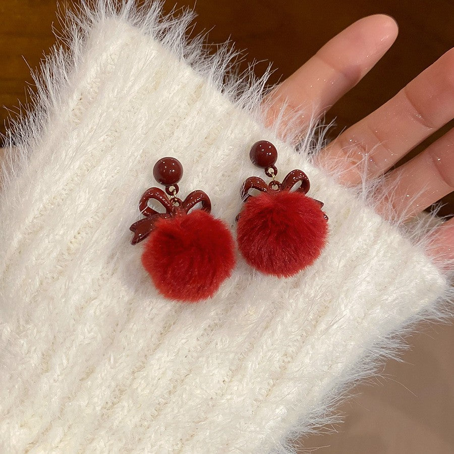 Retro Minimalist Geometric Resin Earrings with Zirconia Accents and 925 Silver Posts for Women
