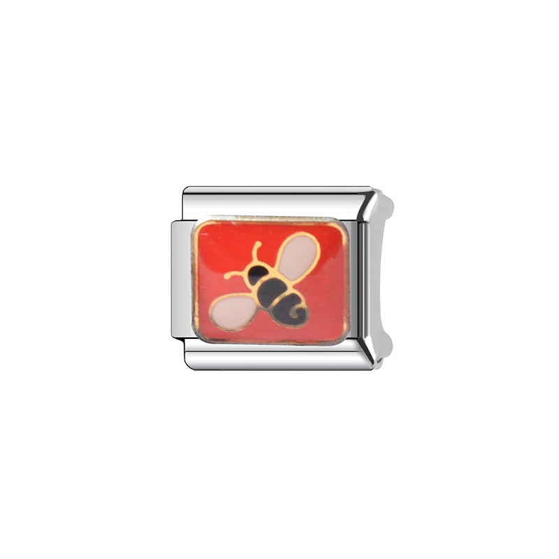Vintage Sweet Heart Shaped Stainless Steel Plated DIY Charm Bar