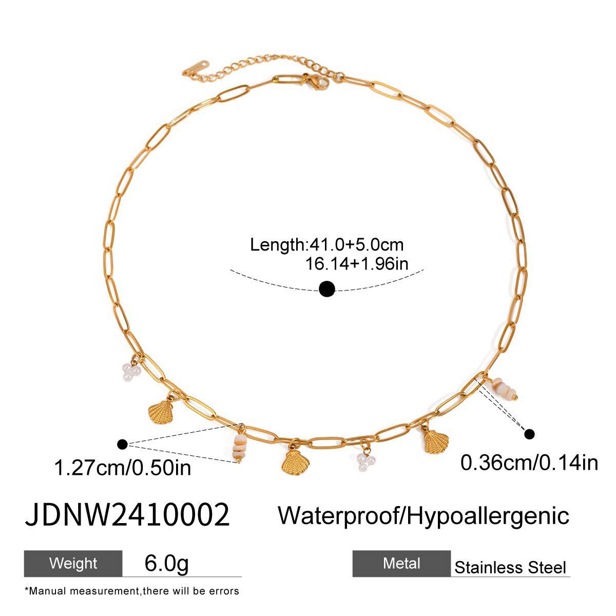 Elegant Geometric Letter Titanium Steel Pendant Stainless Steel Plated Necklace for Women