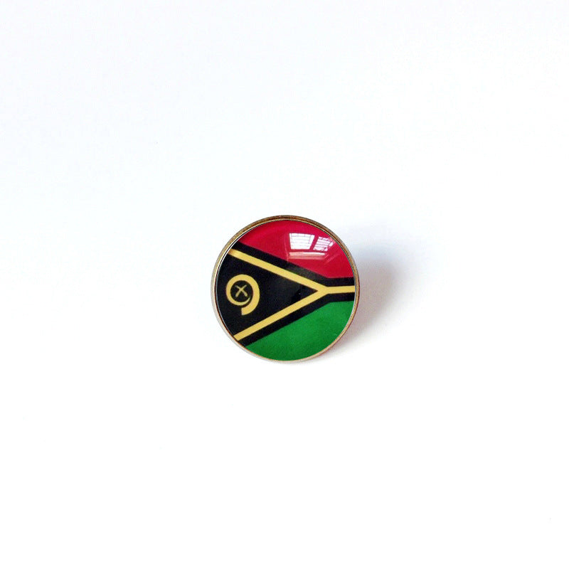 Pin de Solapa de Aleación Esmaltado Personalizado con Diseño de Bandera del Mundo para Hombres y Mujeres