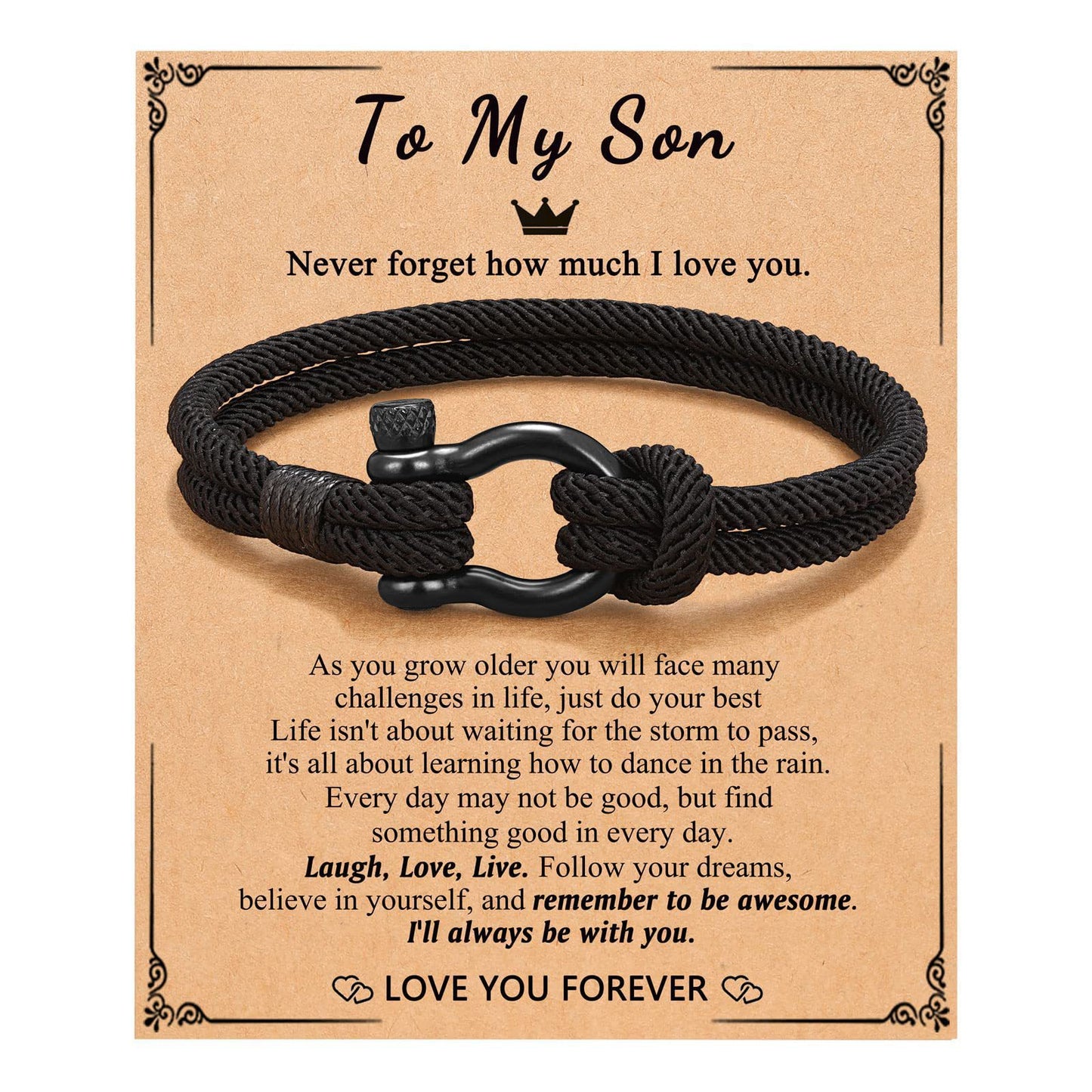 Hand-woven Geometric Milan Cord Bracelet with Alloy Horseshoe Clasp Unisex Business Casual Fashion Jewelry