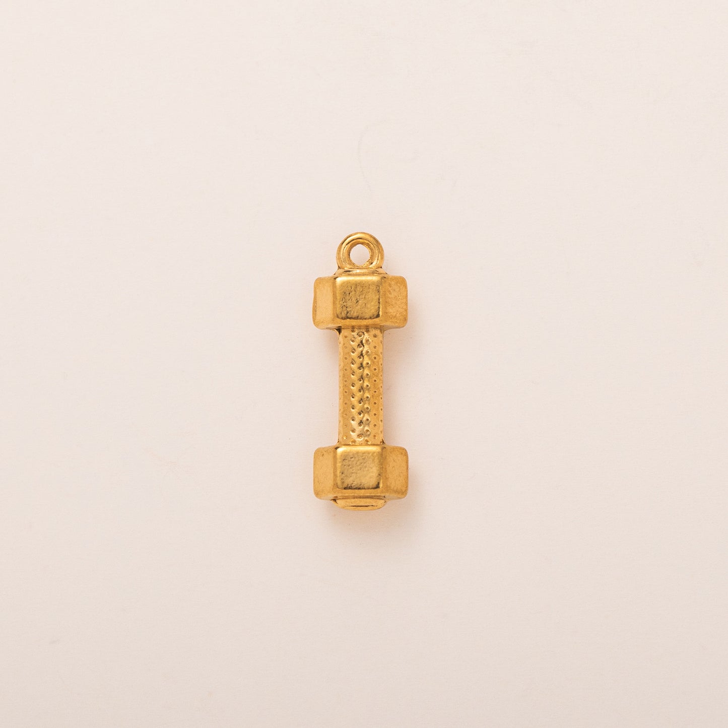 Vintage Geometric Stainless Steel PVD Gold Plated Pendant Charm Bar
