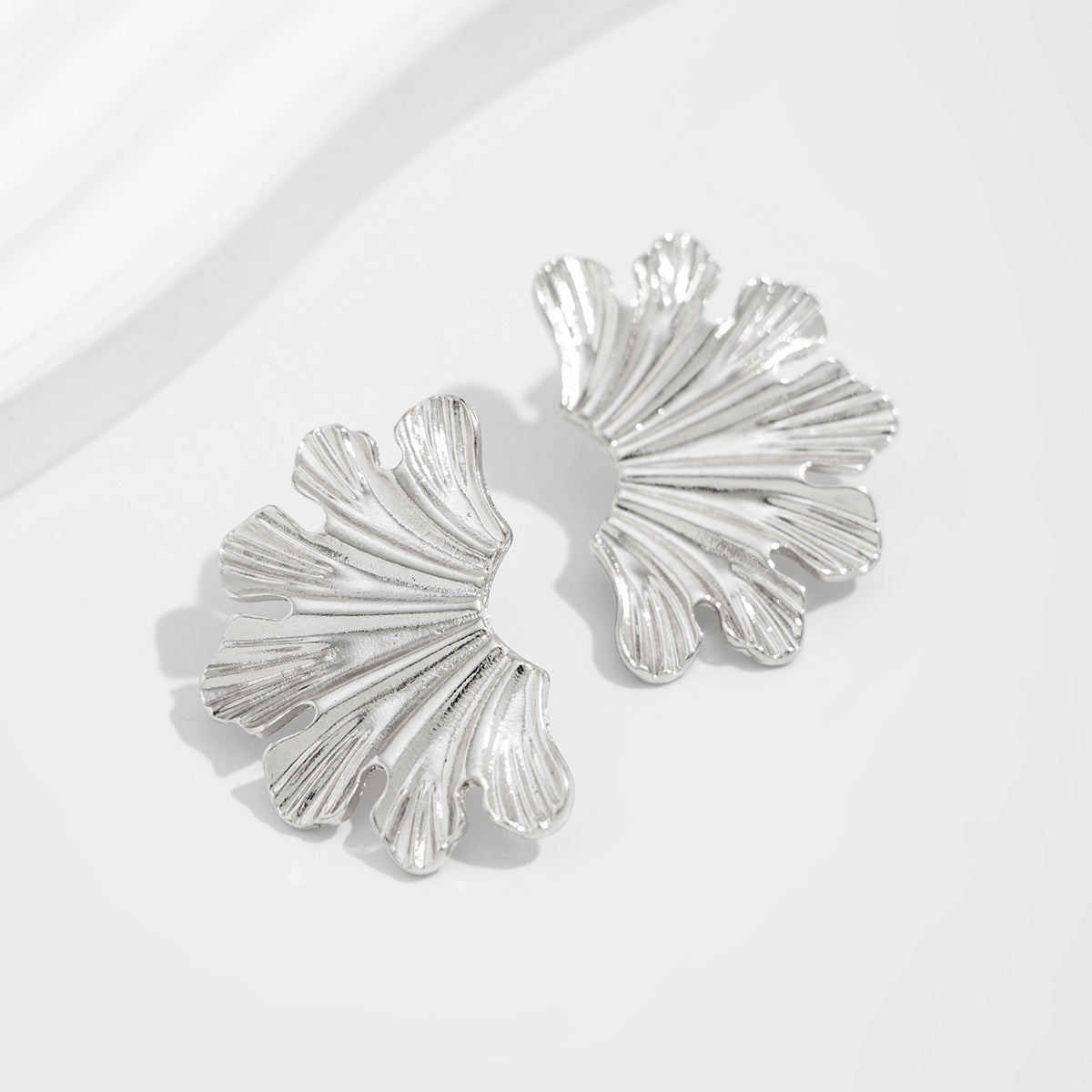 Exaggerated Geometric Zinc Alloy Plated Earrings for Women