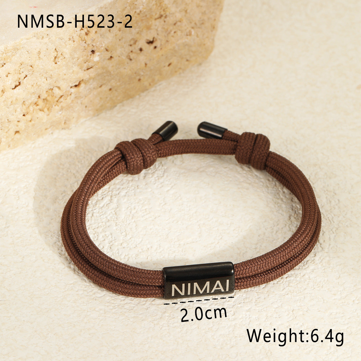 18K Gold Plated Geometric Stainless Steel Titanium Steel DIY Charm Bar Bracelet for Men and Women