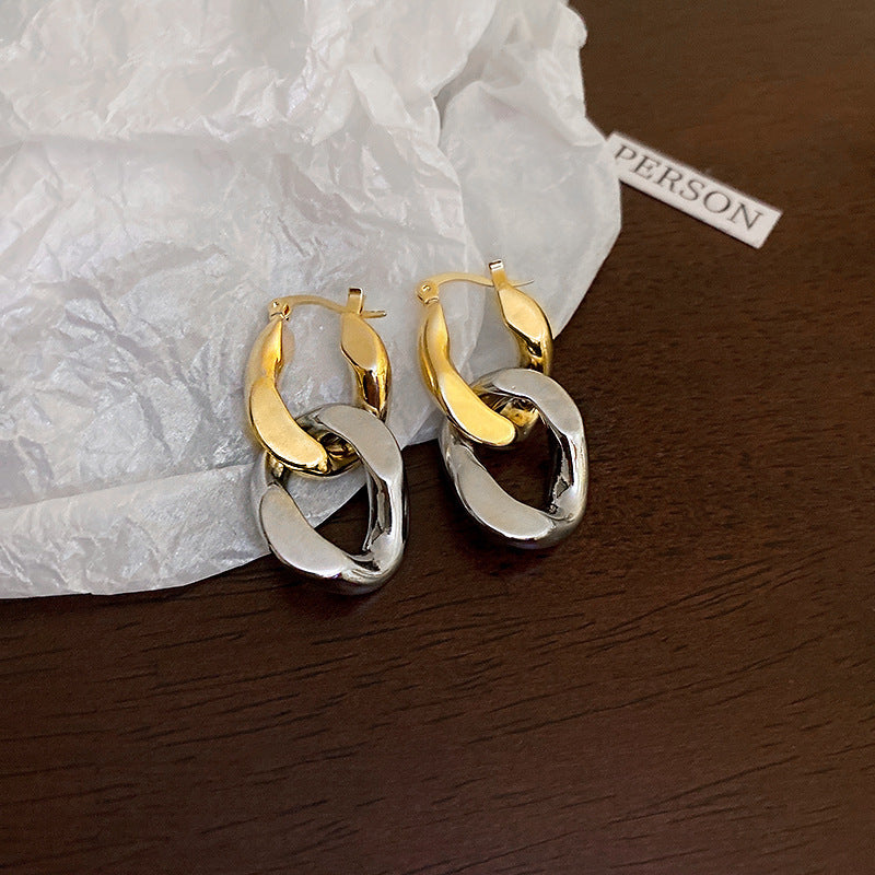 Orecchini pendenti da donna con perle, conchiglie, design geometrico e stile vintage, placcati in oro