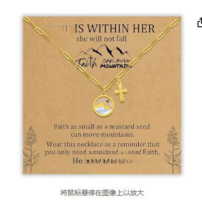 Sweet Oval Geometric Floral Stainless Steel Plated Necklace Unisex Cable Chain
