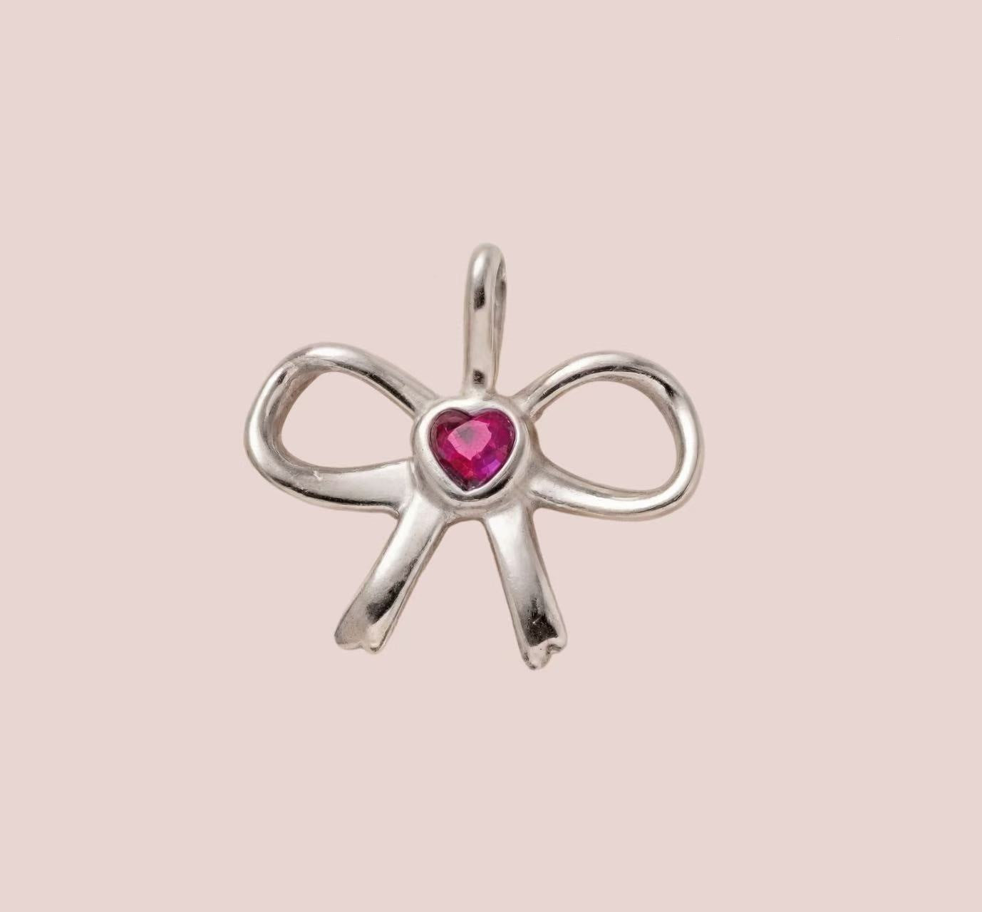Vintage 18K Gold Plated Stainless Steel Heart Pendant Charm Bar for Women