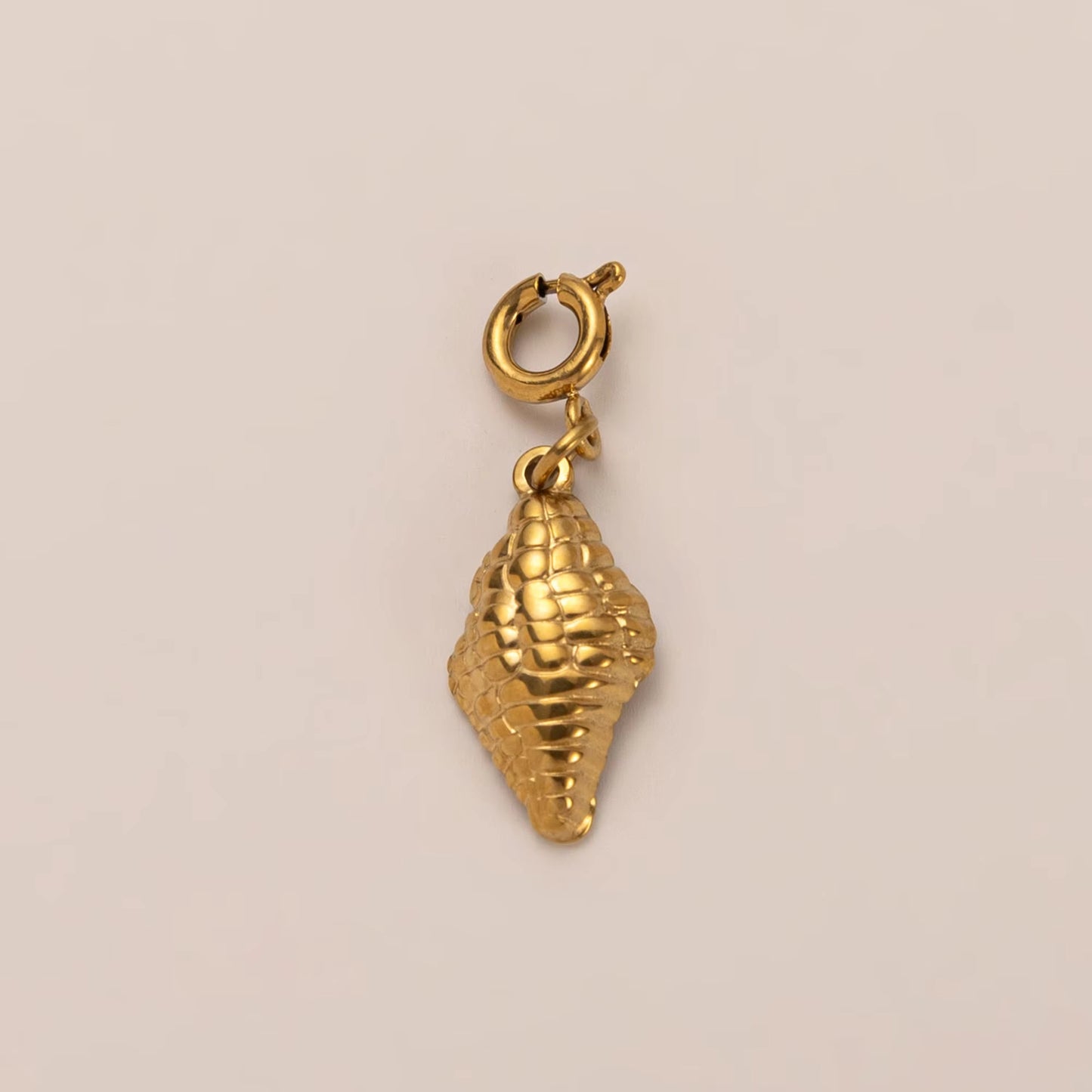 Vintage 18K Gold Plated Stainless Steel Pendant Charm Bar PVD Coated