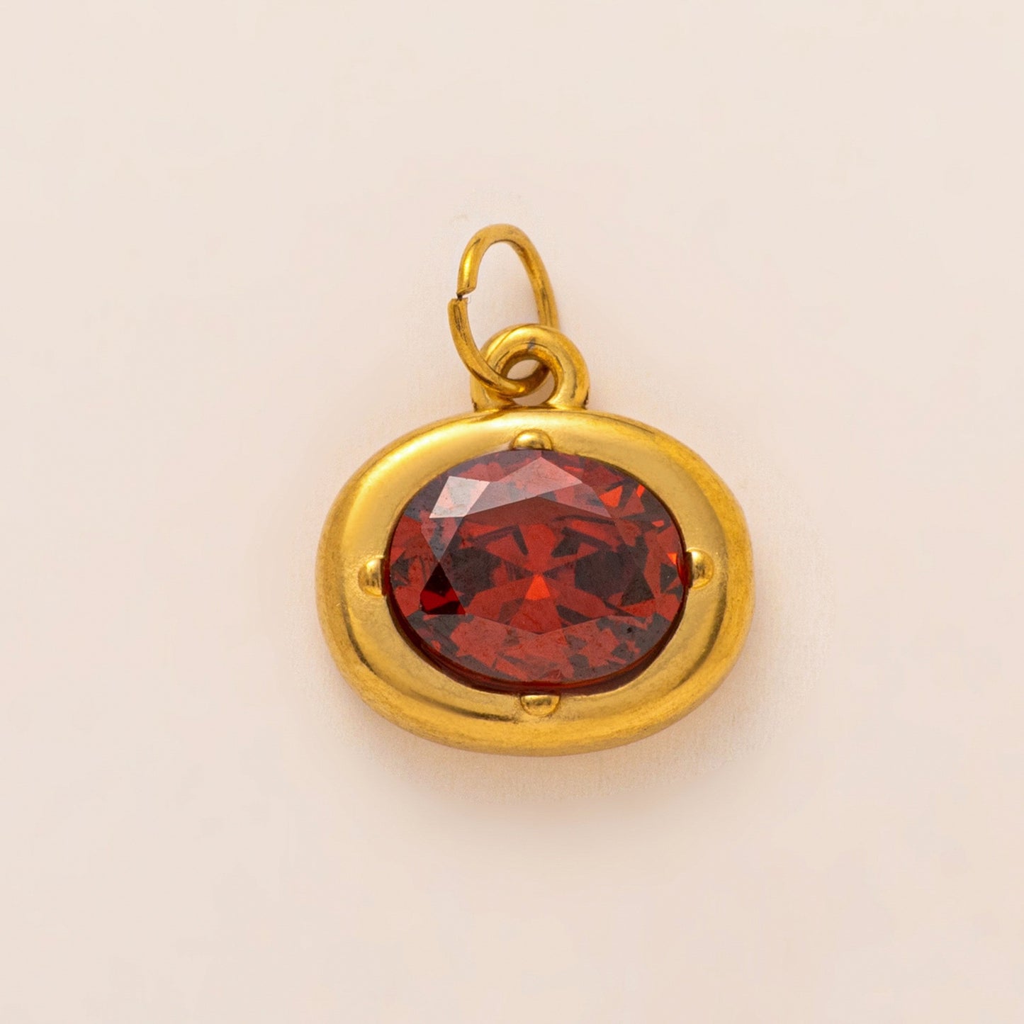 Vintage Abstract 18K Gold Plated Stainless Steel PVD DIY Charm Bar Pendant
