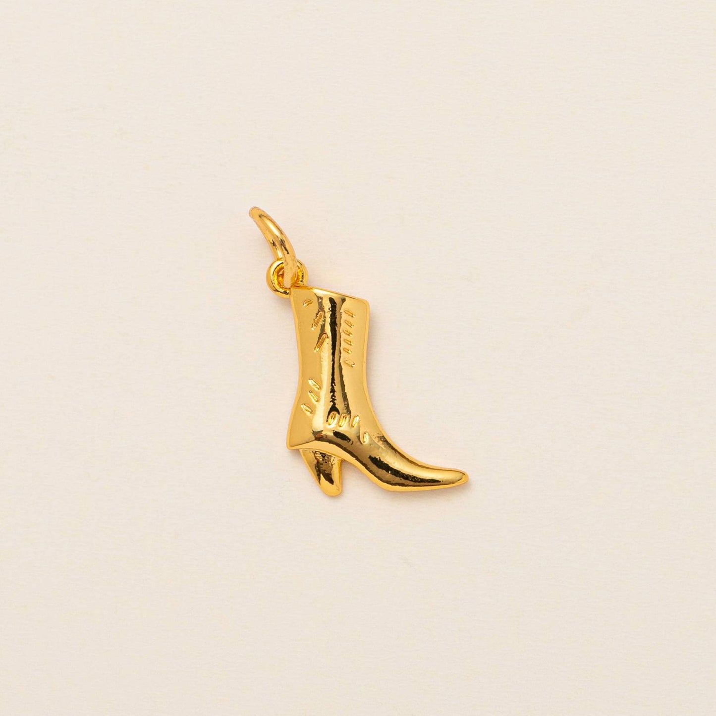 Vintage 14K Gold Plated Brass Heart Star Charm Bar with Ball Chain