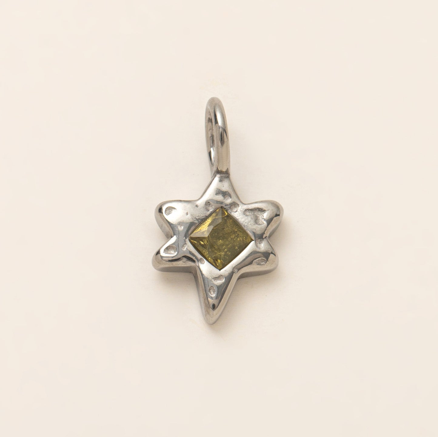 Minimalist Stainless Steel Plated Star Moon Round Square Geometric Charm Bar