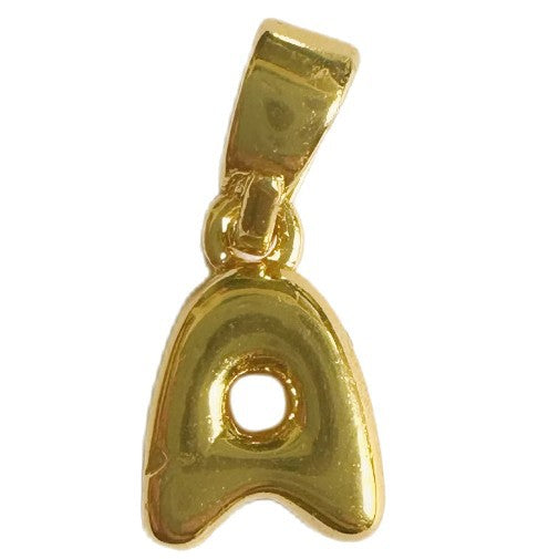 18K Gold Plated Letter Pendant Brass