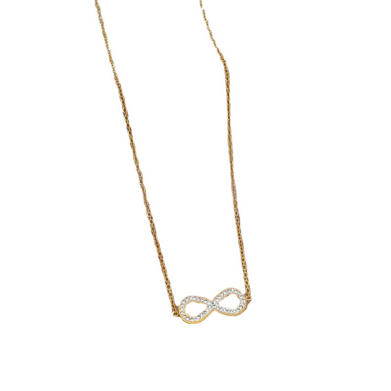 Butterfly Eye Minimalist Titanium Steel Plated Geometric Collar Necklace for Unisex