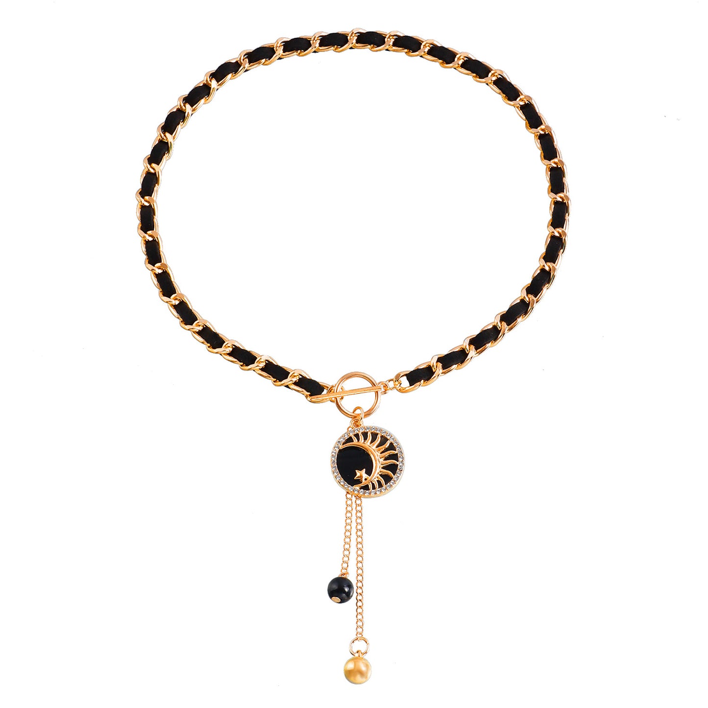 Minimalist Heart Alloy Plated Pendant Necklace with Tassel for Women