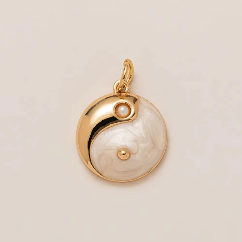 Sweet Stainless Steel Plated Heart Moon Star Geometric Pendant Necklace for Unisex