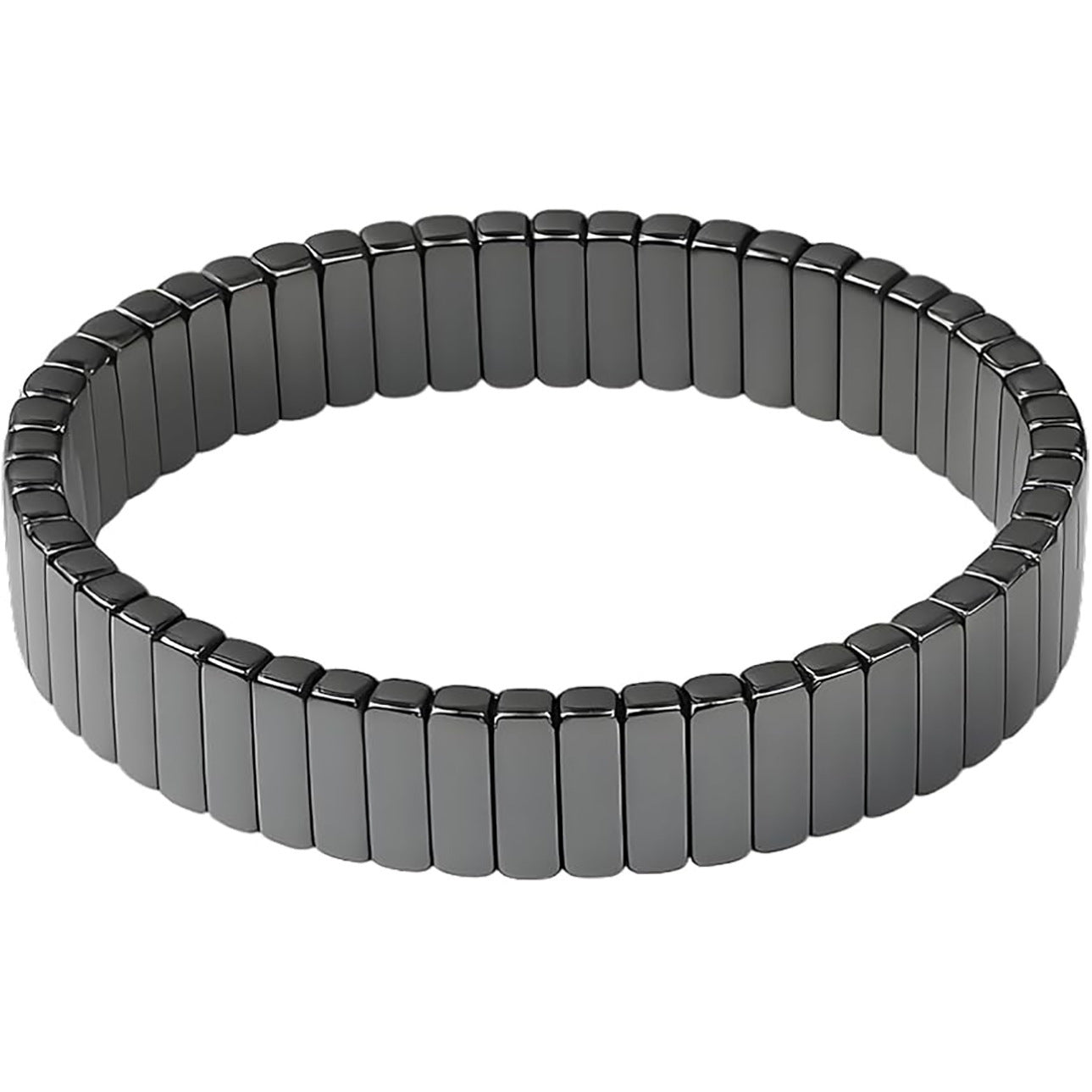 Vintage Geometric Hematite Bracelet for Men