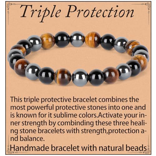 Natural Crystal Agate Round Beaded Stretch Bracelet Unisex