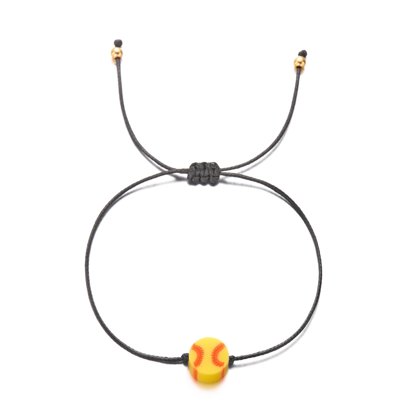 Bracciale da donna in resina placcata elegante a sfera intrecciata