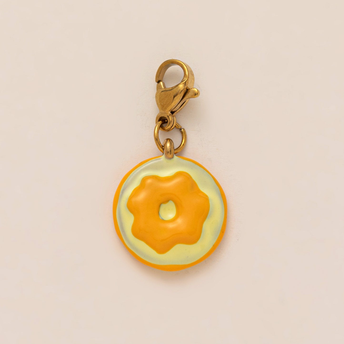 Vintage 18K Gold Plated Stainless Steel Watermelon Pendant Charm Bar