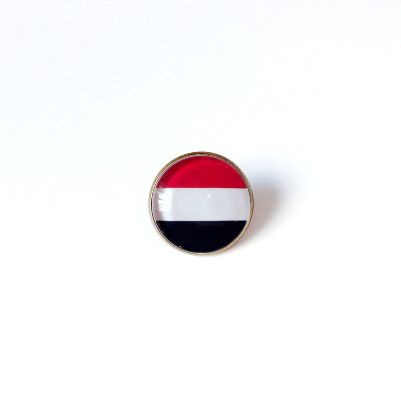 Pin de Solapa de Aleación Esmaltado Personalizado con Diseño de Bandera del Mundo para Hombres y Mujeres