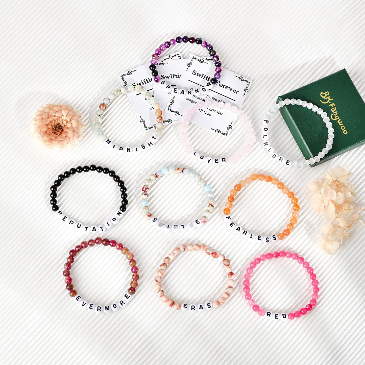 Love Letter Resin Stretch Bracelet for Women