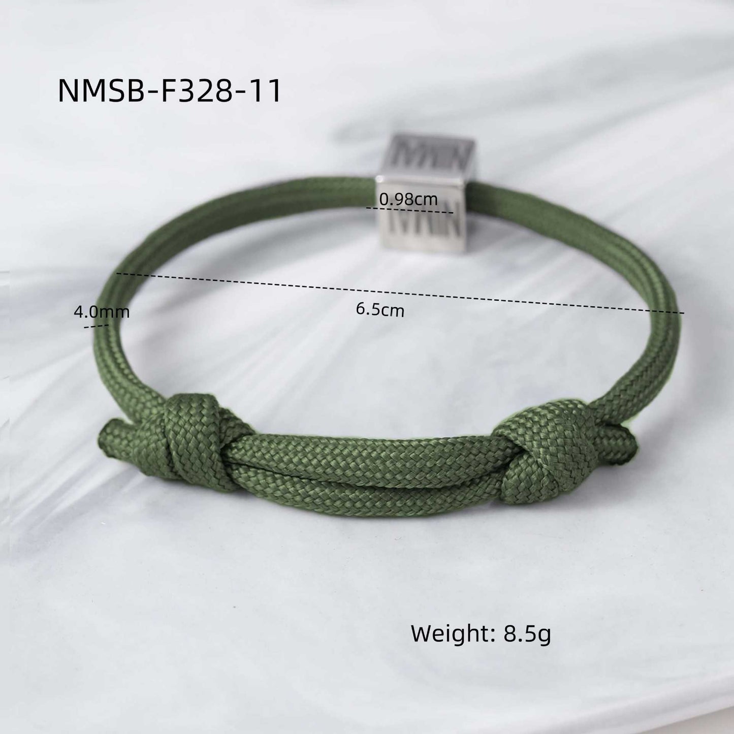 Bracciale Intrecciato Regolabile in Stile Ufficio alla Moda in Acciaio al Titanio con Finitura Galvanizzata da Donna