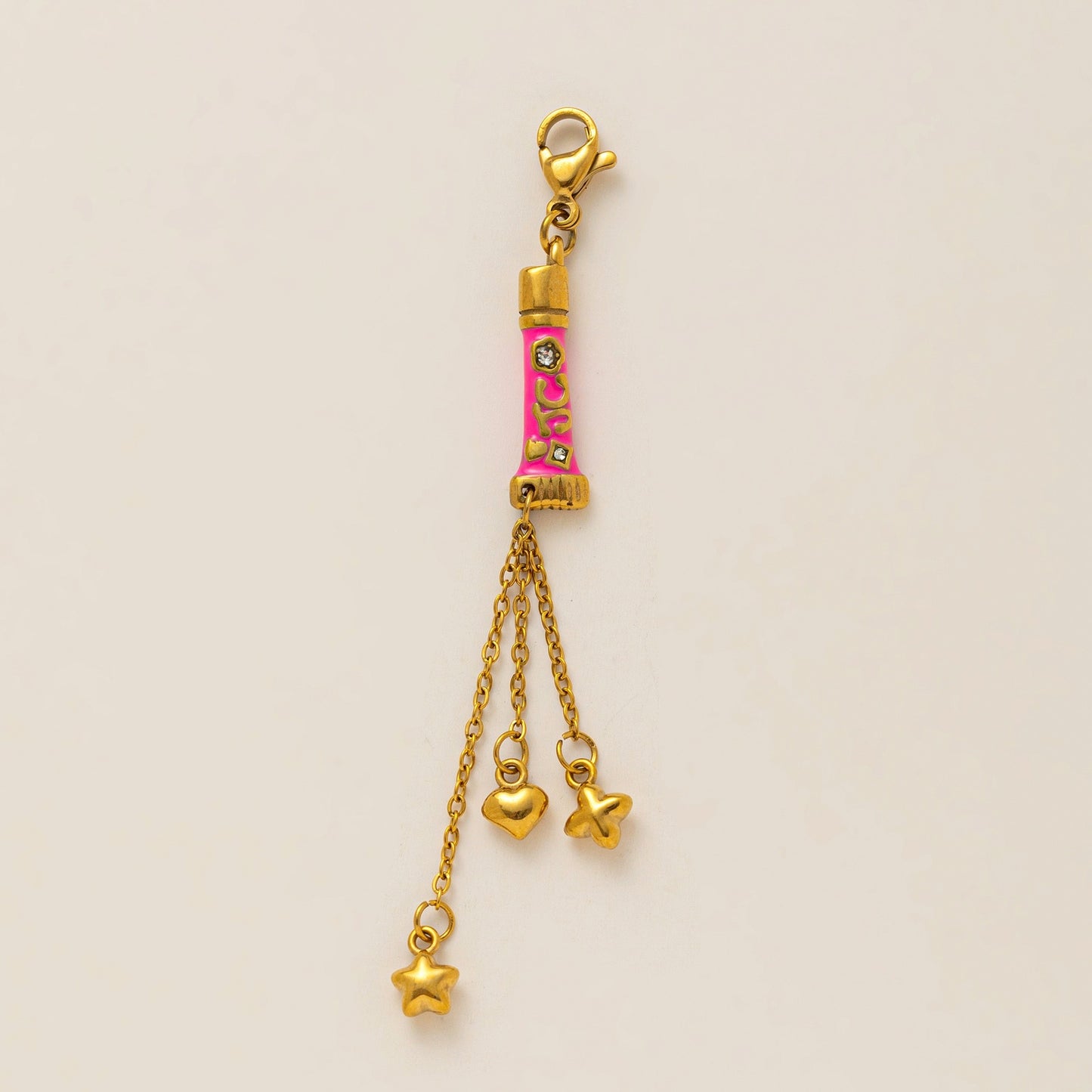 Vintage Plated Stainless Steel Star Moon Abstract Shoe Charm