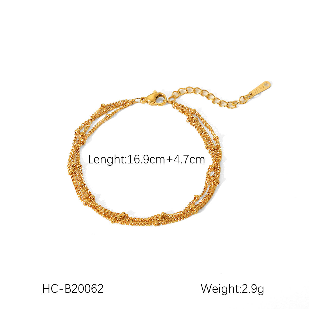 Bracciale Minimalista a Cuore in Acciaio Inossidabile con Dettagli Perla e Chiusura a Gancio per Donna
