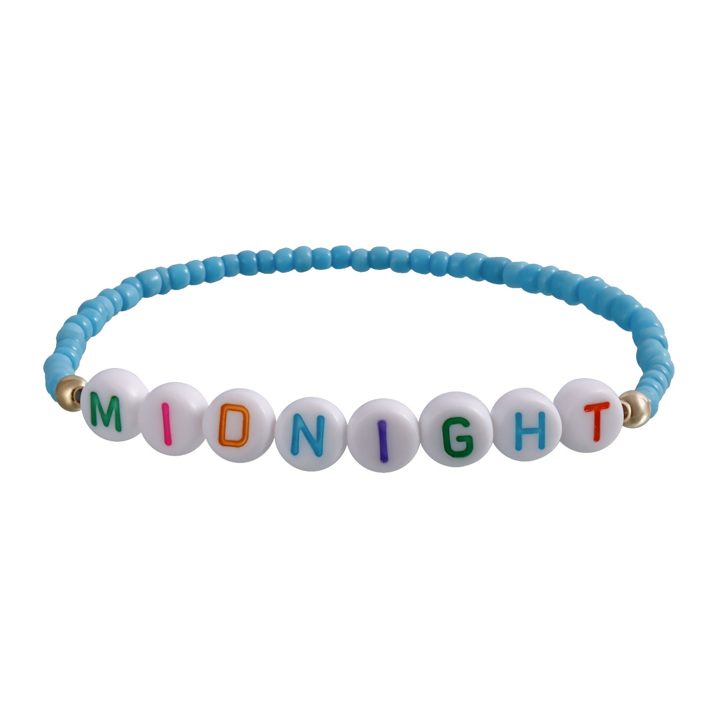 Bohemian Geometric Beaded Bracelet with Plated Finish for Women