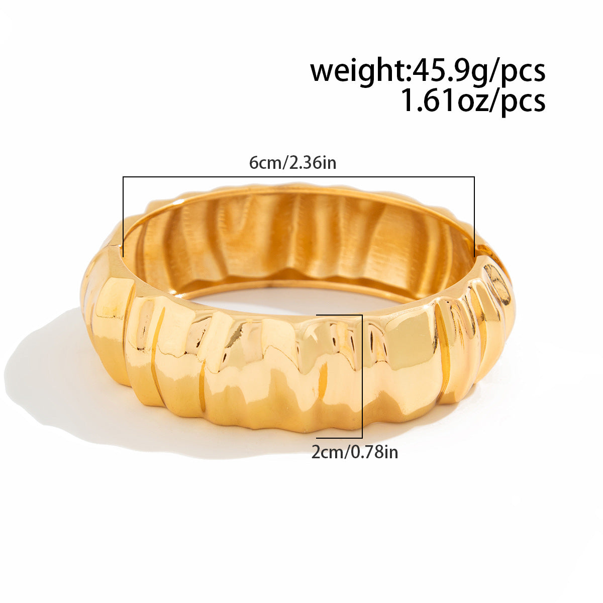 Minimalist Geometric Line Bracelet for Women Alloy Electroplated Wide Cuff Jewelry