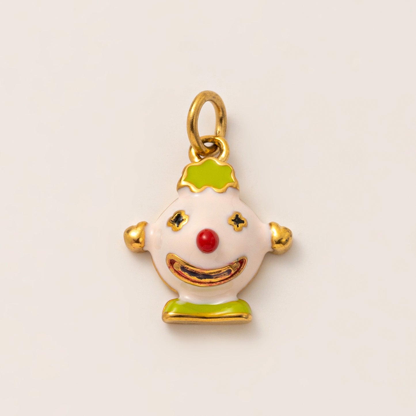 Sweet Drip Oil PVD Gold Plated Brass Stainless Steel Animal Charm Bar with Rhinestone for Women