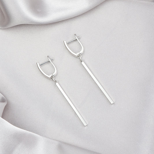 Orecchini Pendenti Geometrici Vintage in Lega Dorata da Donna Minimalisti alla Moda