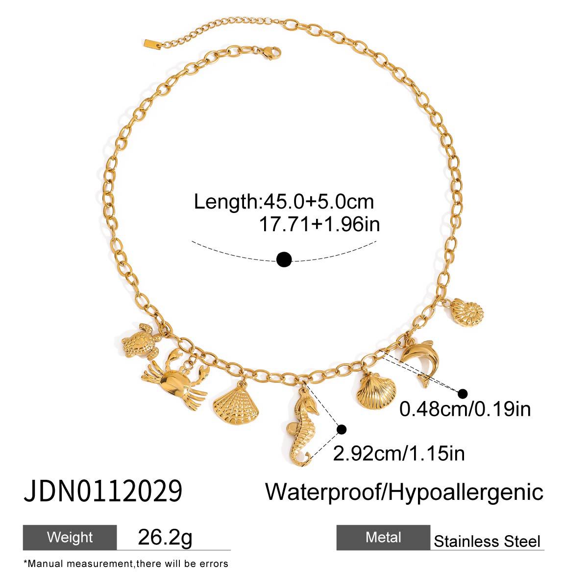 Minimalist Elegant Geometric Titanium Steel Plated Necklace for Women