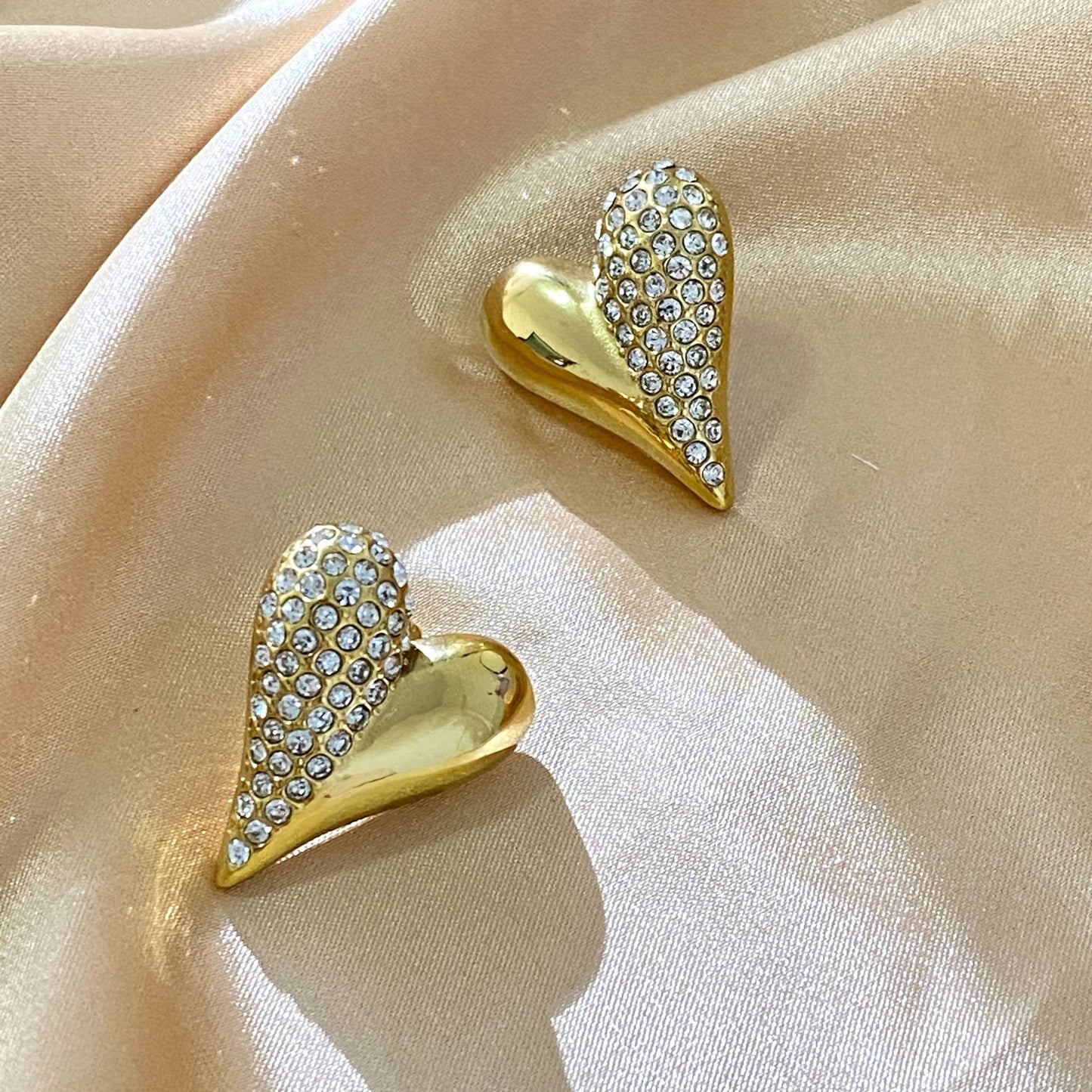 Luxury Elegant Shell Heart Stainless Steel Earrings