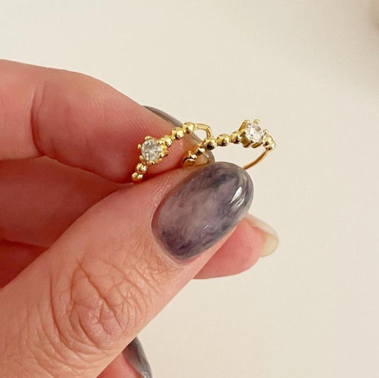 Pendientes minimalistas de plata de ley 925 con forma de gota de agua e incrustaciones de perlas para mujer