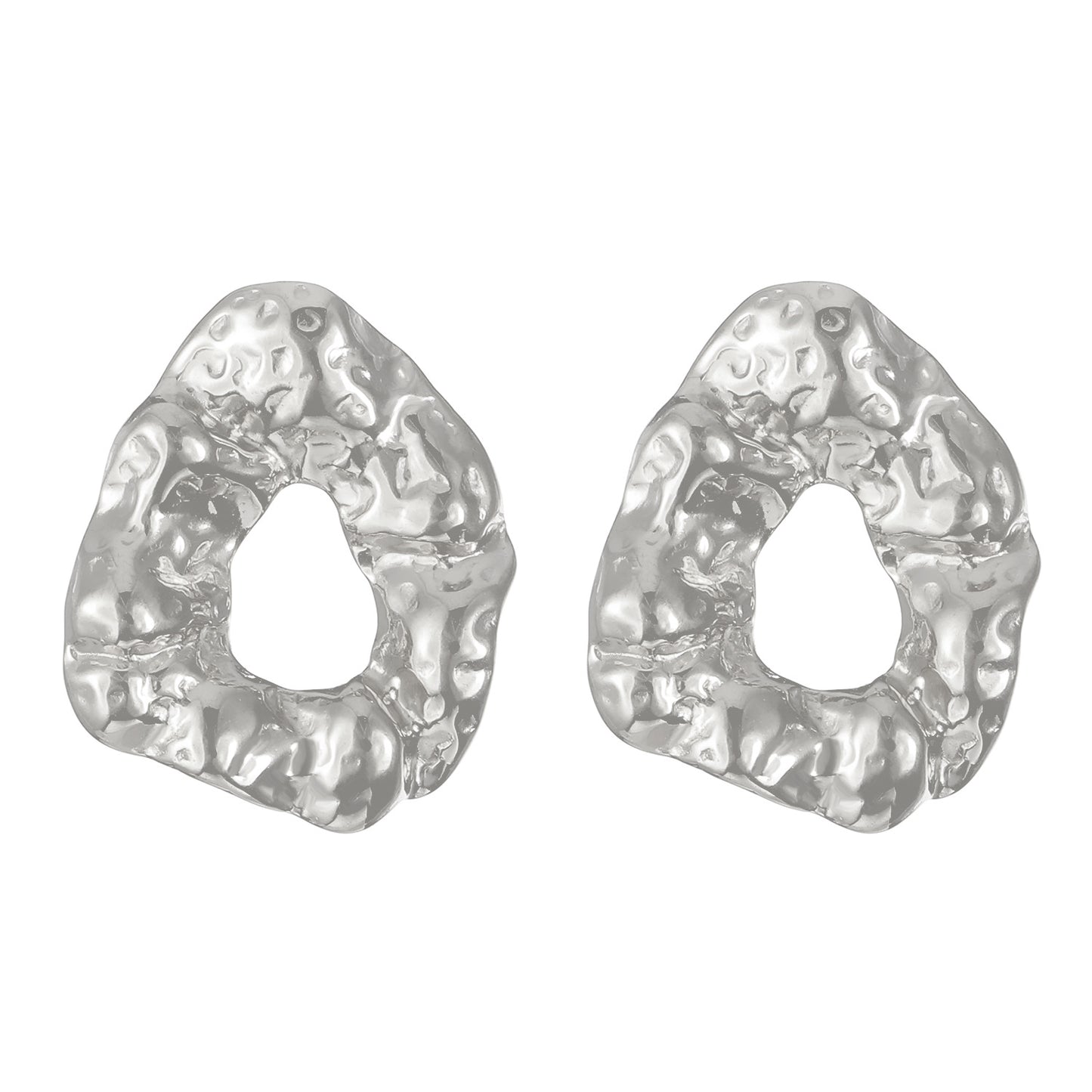 Pendientes Minimalistas Geométricos Cuadrados de Acero de Titanio para Mujer con Acabado Chapado y Diseño Moderno