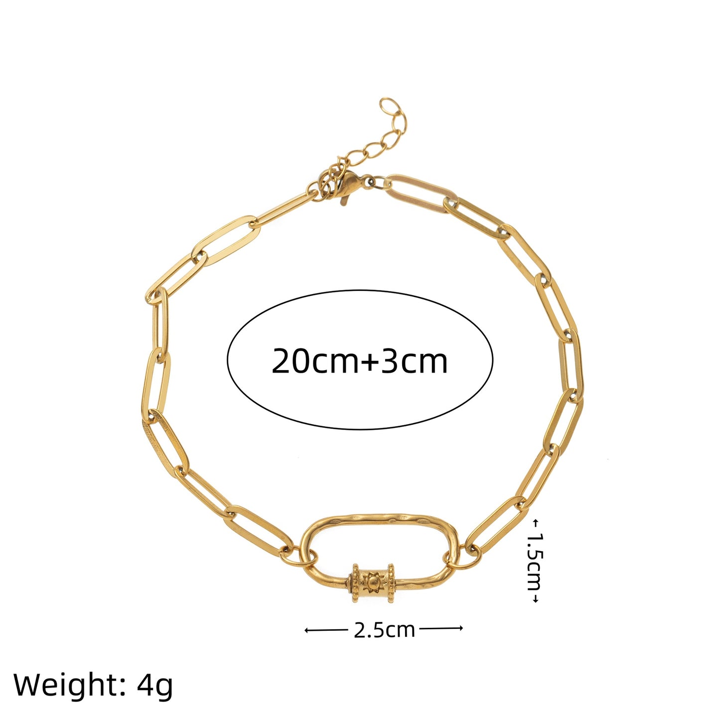 Casual 18K Gold PVD Stainless Steel Elephant Heart Pendant Necklace