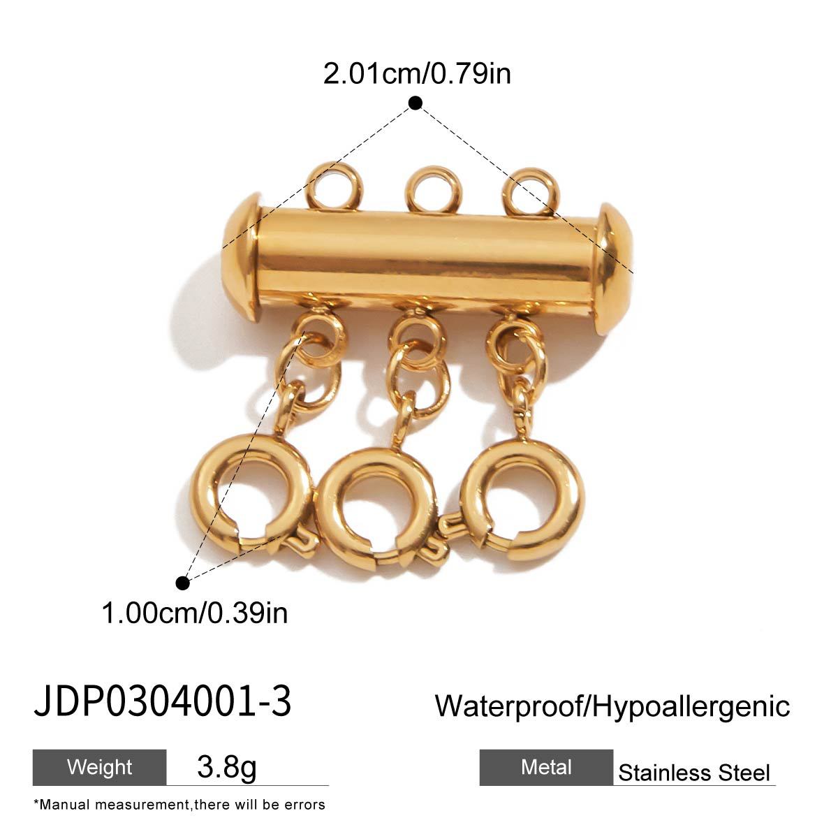 Charm a barra con perle minimalista in acciaio inossidabile per accessori fai-da-te di gioielli da donna