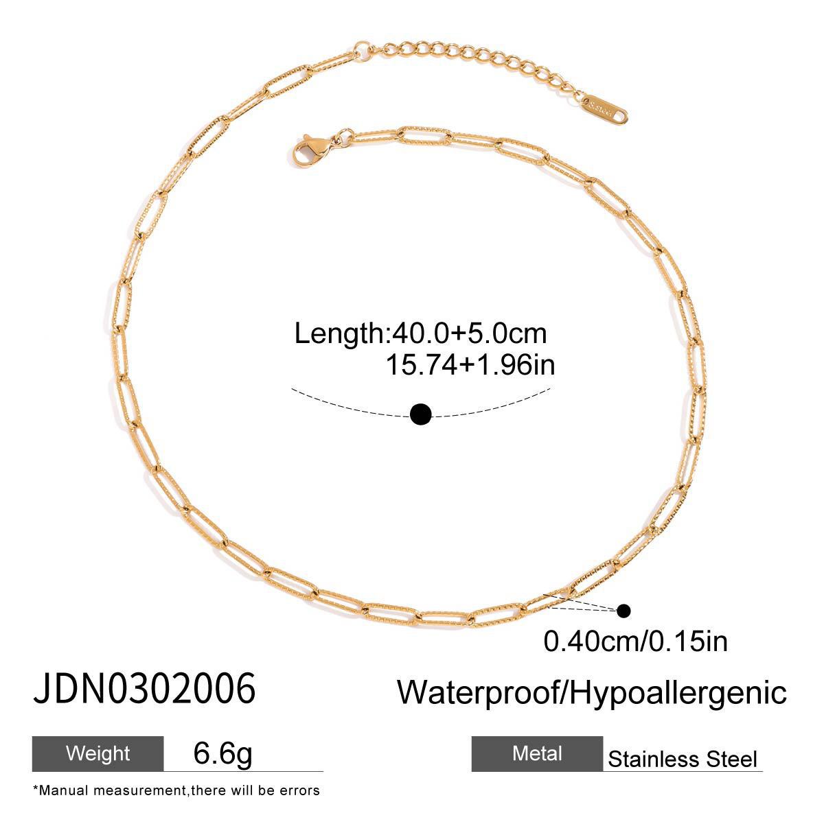 Geometric Titanium Steel Pendant Plated Stainless Steel Necklace for Women