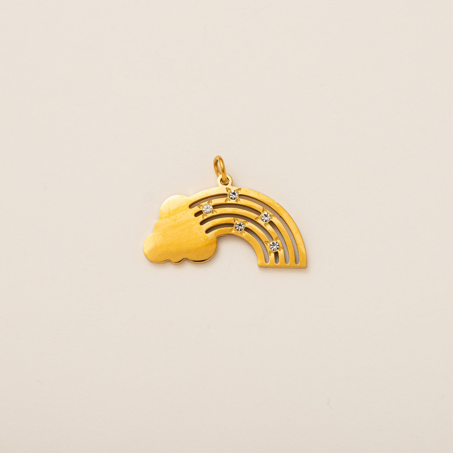 Streetwear Plated Titanium Steel Animal Pendant Charm Bar Necklace for Women
