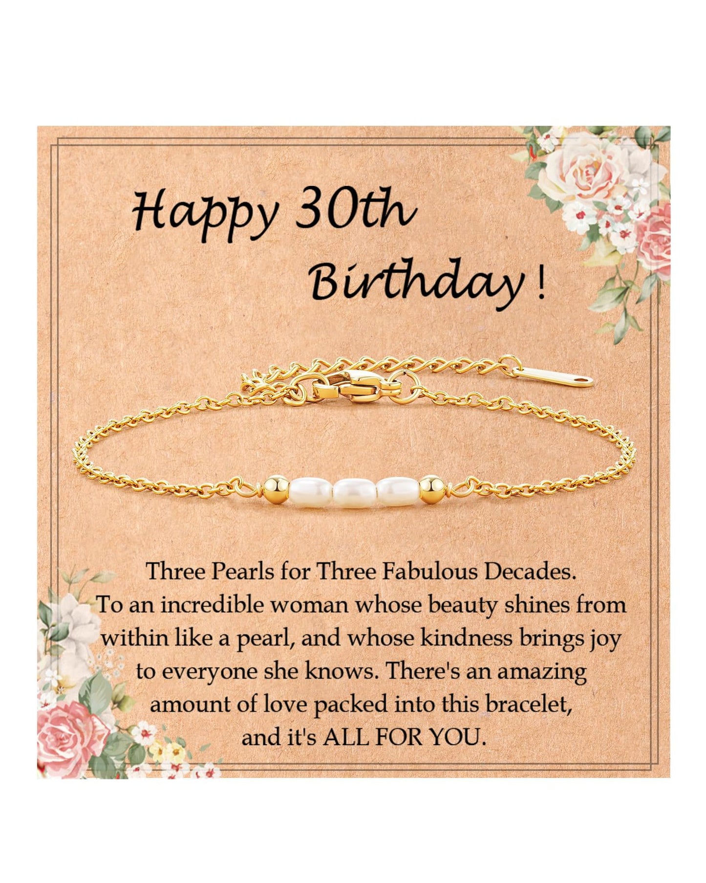 Sweet Geometric Pearl Stainless Steel Bracelet for Women
